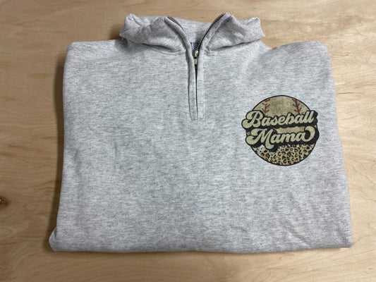 Baseball Mama Quarter Zip Jacket
