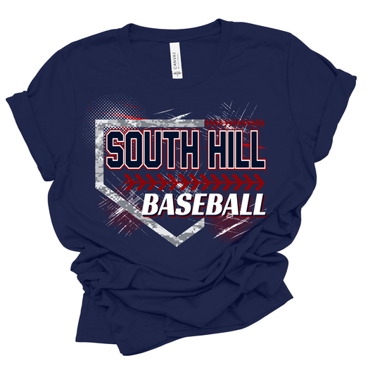 SH Baseball Vertical Back Name - Adult Short Sleeve