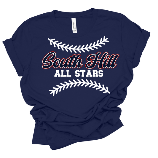 SH All Stars Vertical Back Name - Adult Short Sleeve