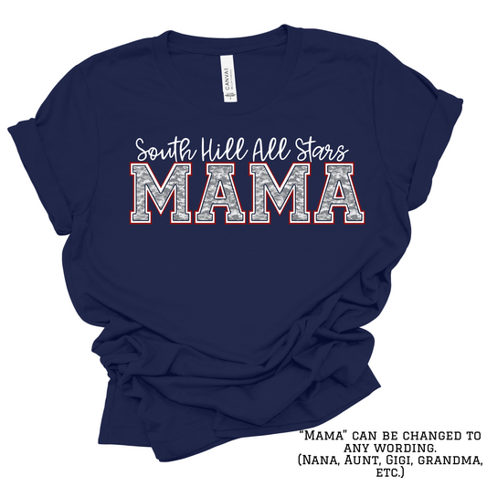 Custom "Jersey Back Name" - Adult Short Sleeve