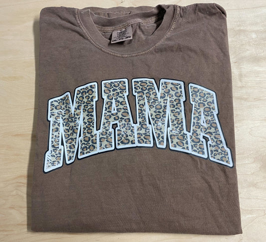 MAMA Leopard Print Tee