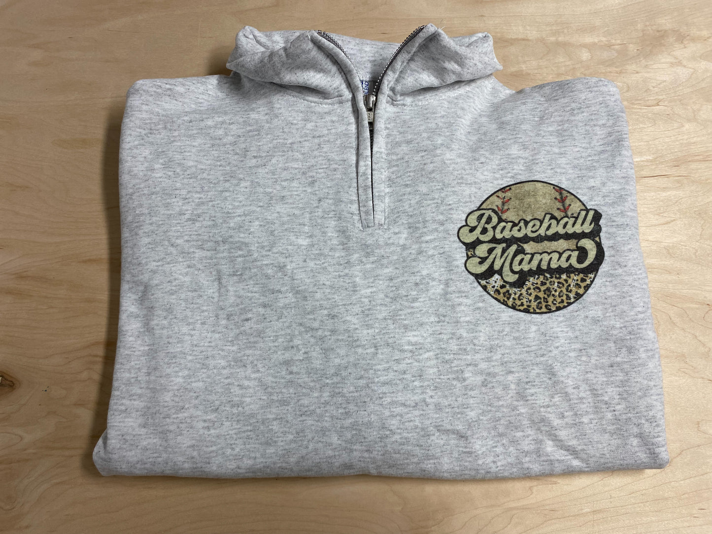 Baseball Mama Quarter Zip Jacket