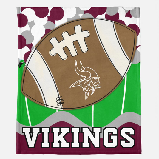 Vikings Football Blanket