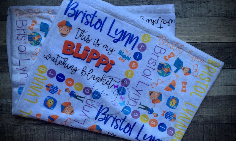 Blippi Personalized Blanket