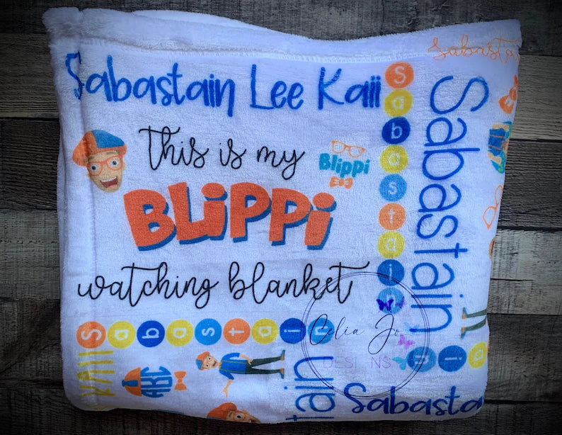 Blippi Personalized Blanket