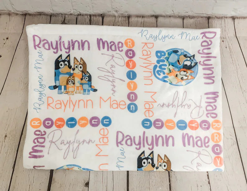 Bluey Personalized Blanket