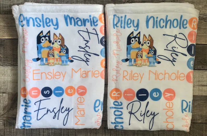 Bluey Personalized Blanket