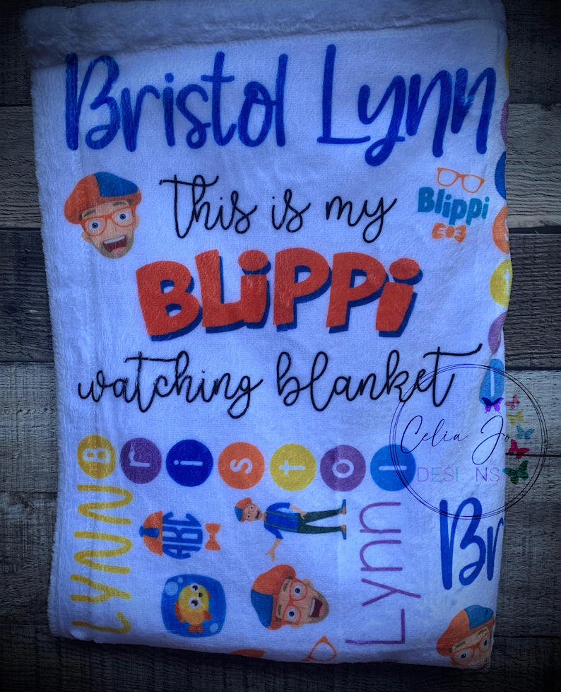 Blippi Personalized Blanket