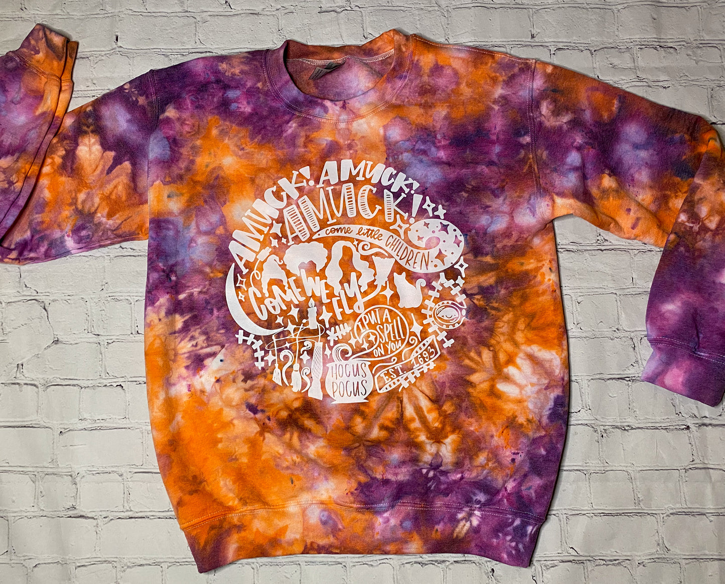 Hocus Pocus Tie Dyed Sweatshirt